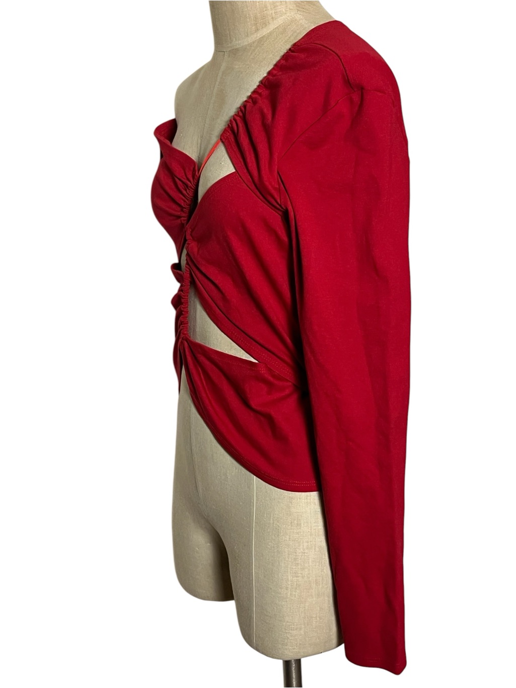 Sid Neigum X Revolve Inverse Tension Top Red Cut Out Size L Nwot — image 6 of 8